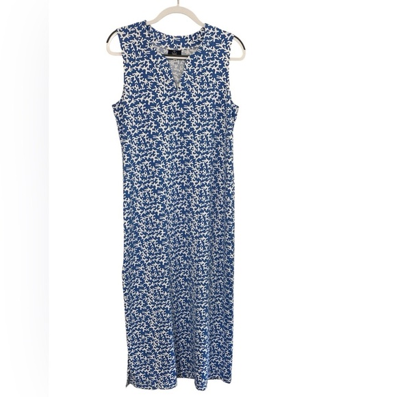 Sailor Sailor Dresses & Skirts - Sailor - Sailor Blue and White Maxi Dress w/side slit M